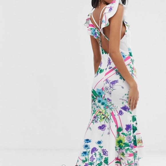 Floral Bodycon midi dress - Picture 3 of 7